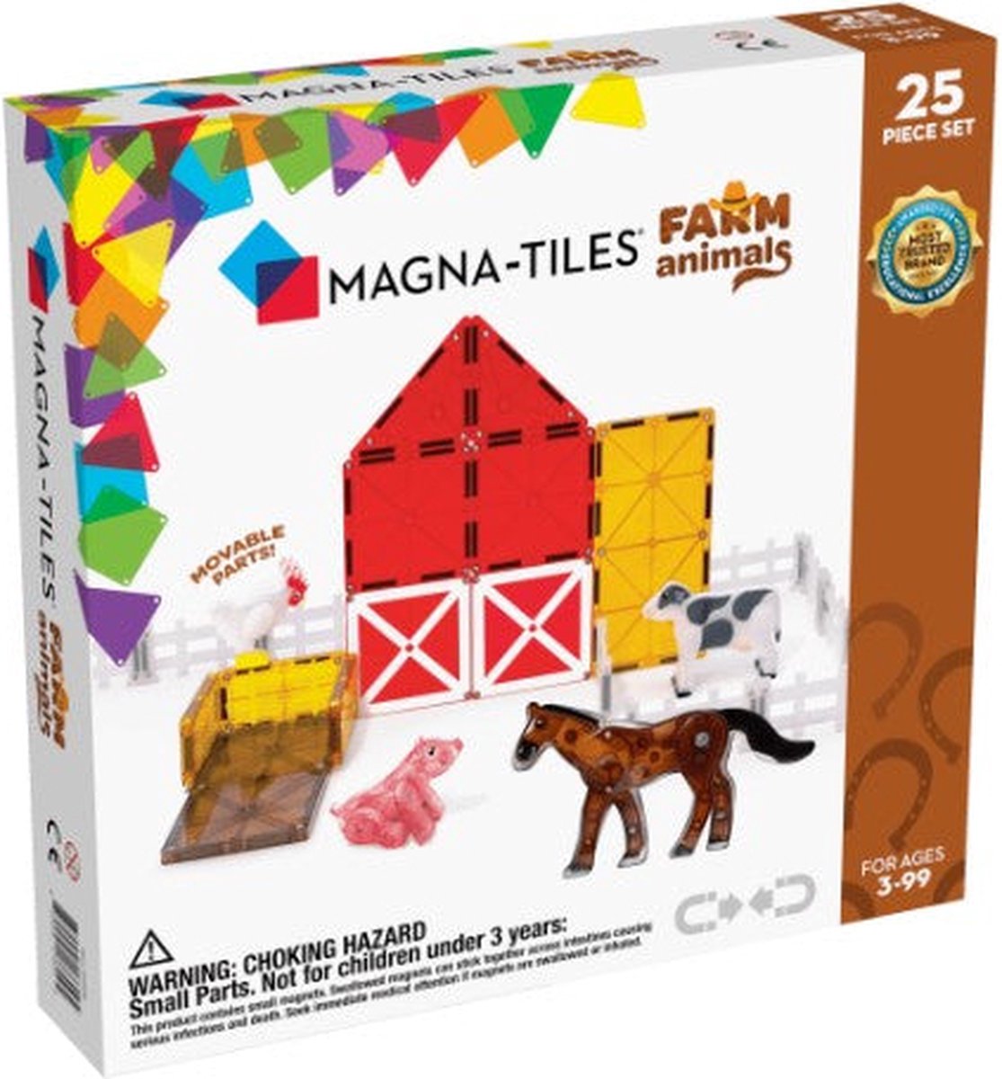 Magna-Tiles Farm Animals | 25-Piece Set